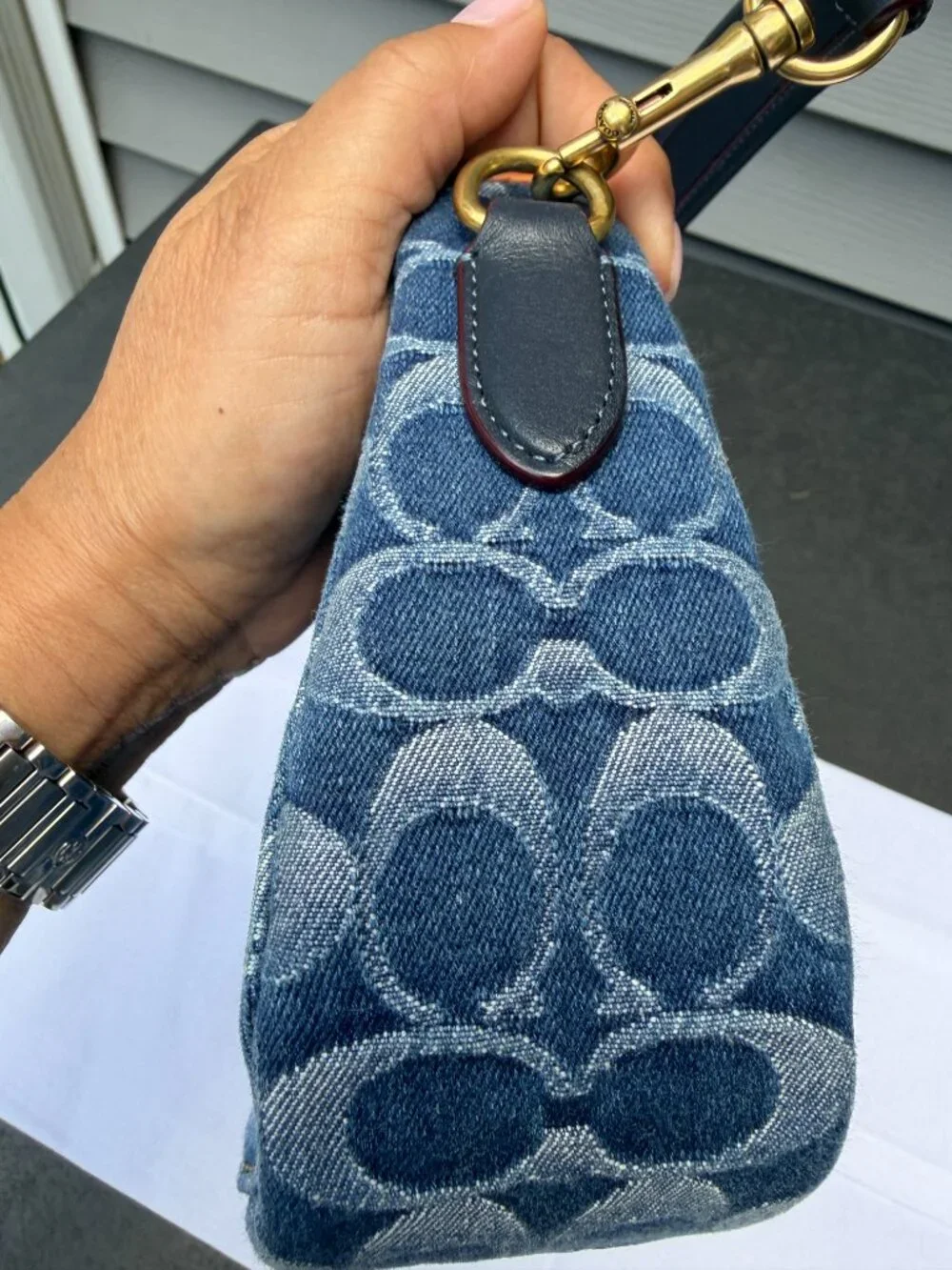 Coach Denim Swinger Bag